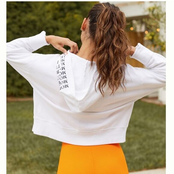 Anthropologie Sundry MORE LOVE HOODIE White Size 4 XL - Picture 1 of 9